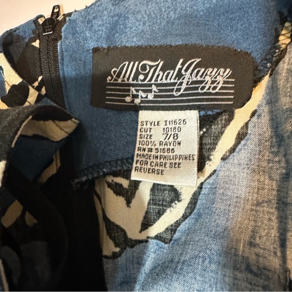 Vintage 90s All That Jazz Wrap Waist Dress - Picture 2 of 7